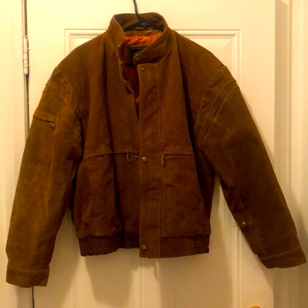 Tiger Express Brown Suede Jacket Size Large (New)